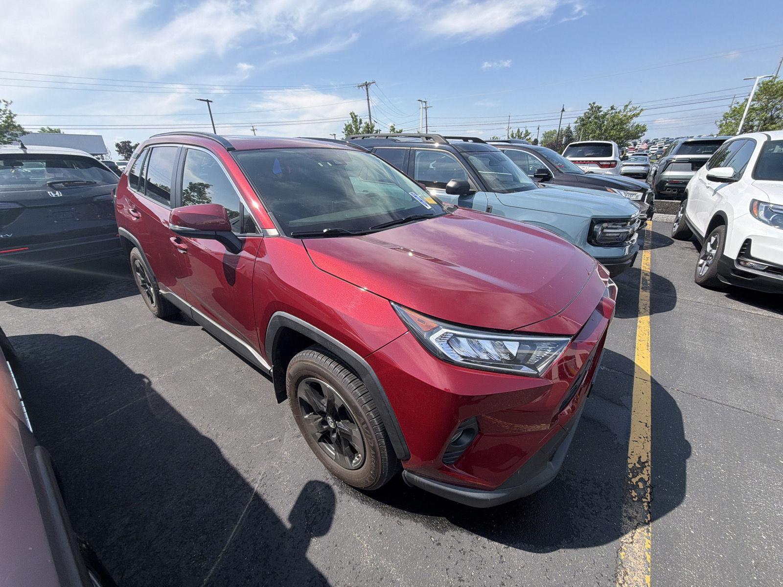 Red (Ruby Flare Pearl) 2019 Toyota RAV4 SUV / Crossover All-Wheel Drive 8-Speed Automatic