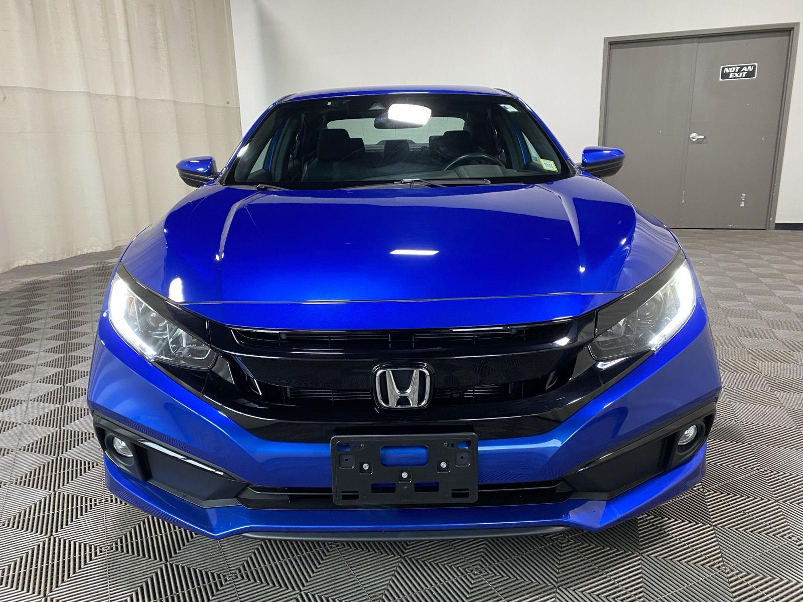 Used 2021 Aegean Blue Metallic Honda Sport image 2