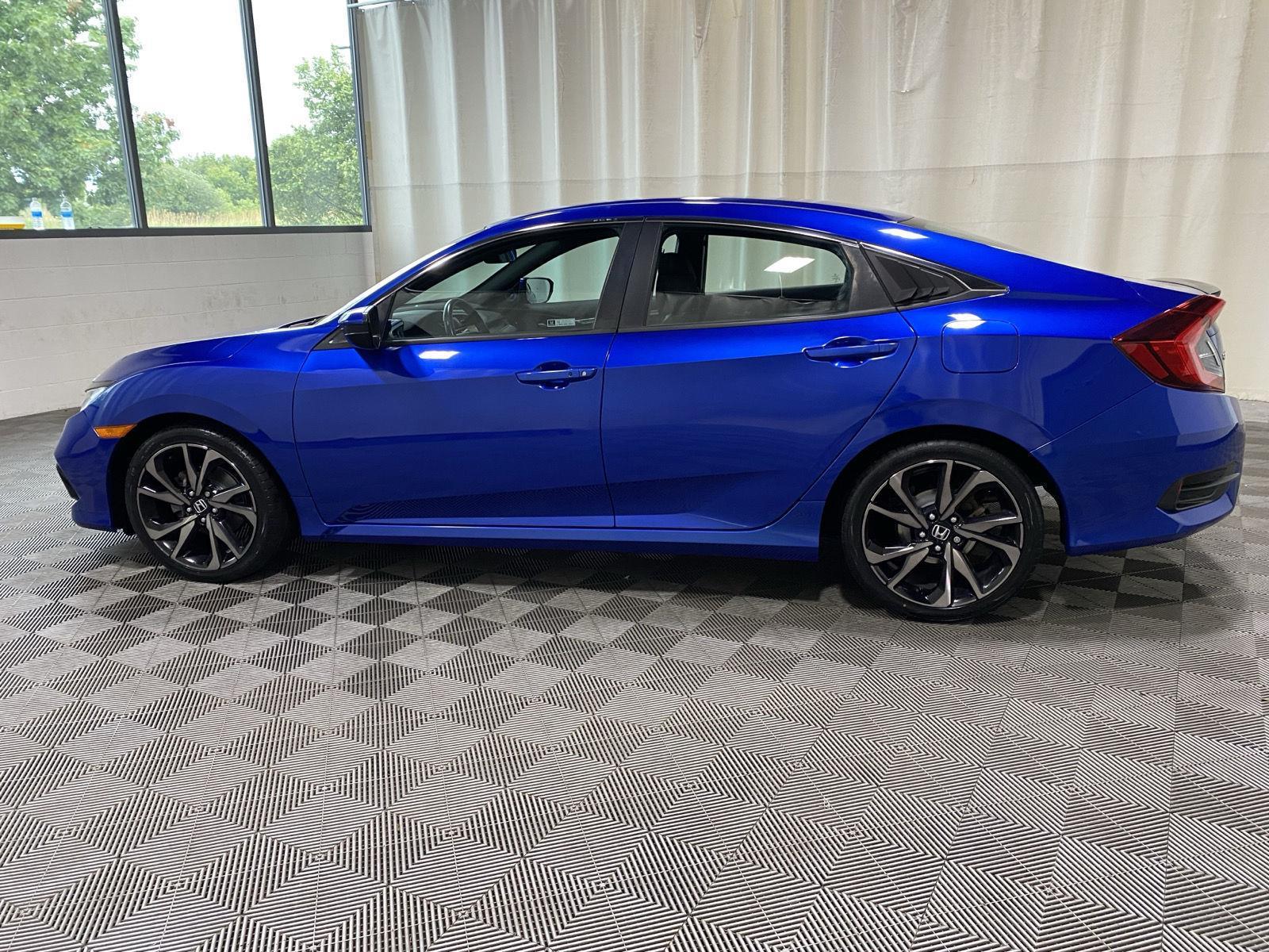 Used 2021 Aegean Blue Metallic Honda Sport image 4