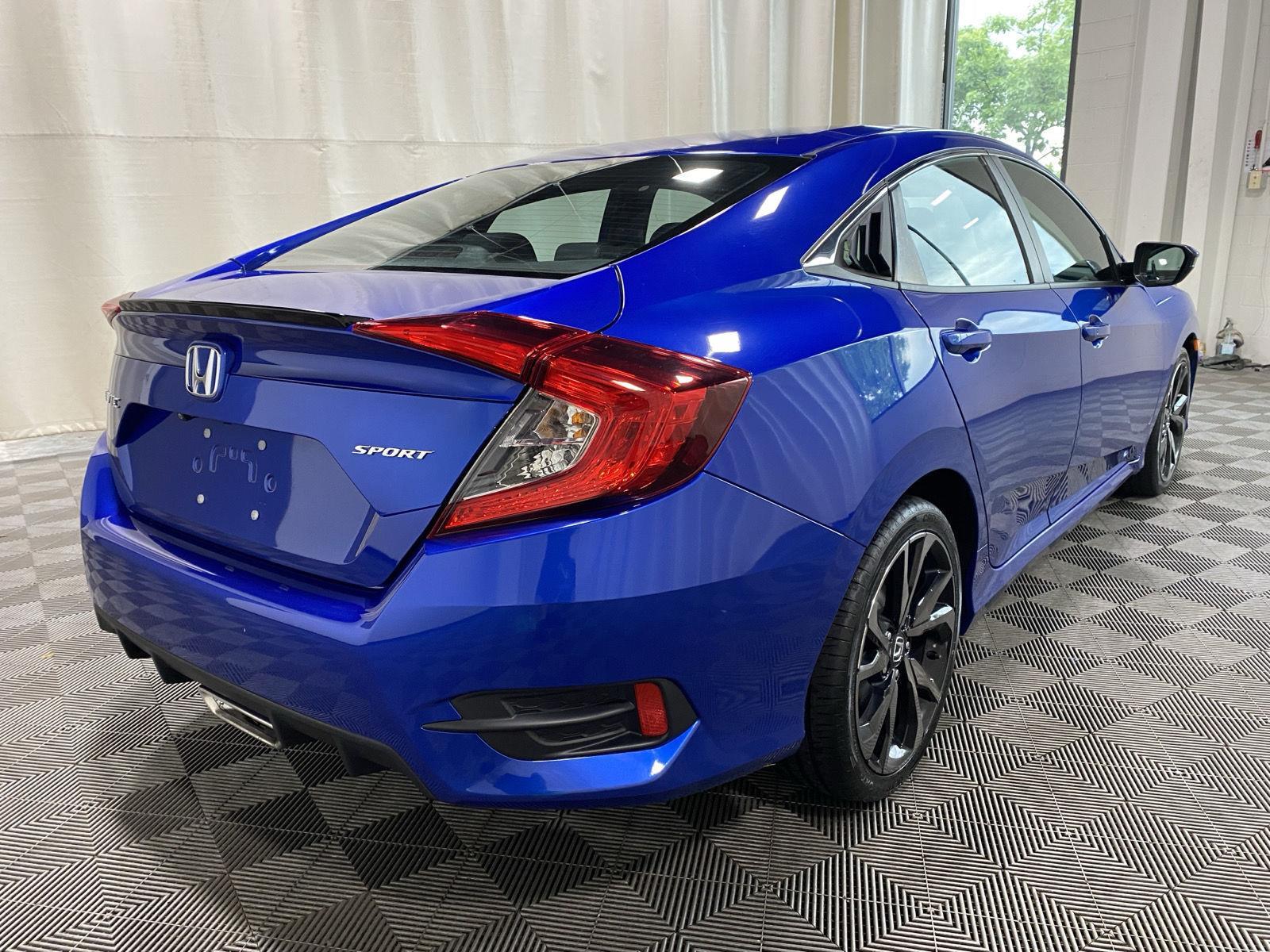 Used 2021 Aegean Blue Metallic Honda Sport image 7