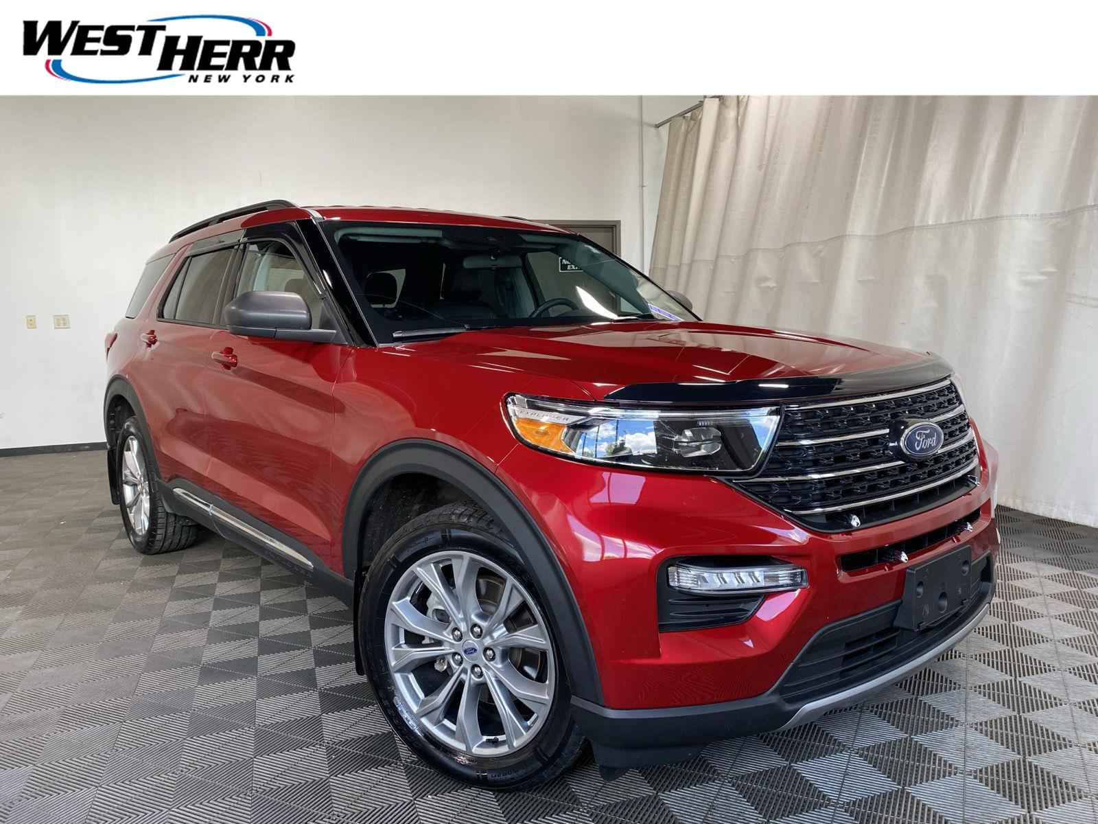 Rapid Red Metallic Tinted Clearcoat 2023 Ford Explorer SUV / Crossover All-Wheel Drive Automatic
