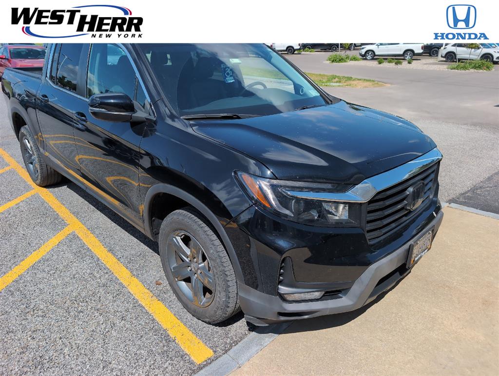 Crystal Black Pearl 2023 Honda Ridgeline Pickup Truck All-Wheel Drive Automatic