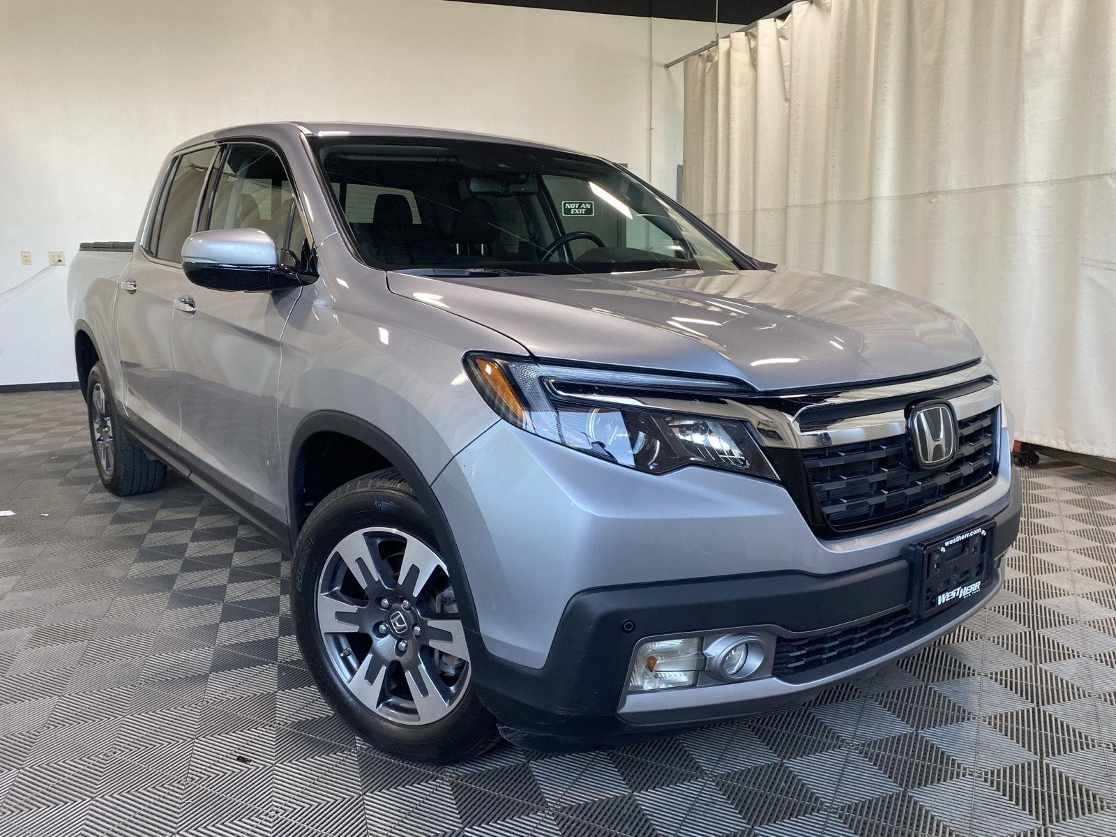 Gray (Modern Steel Metallic) 2017 Honda Ridgeline Pickup Truck All-Wheel Drive Automatic