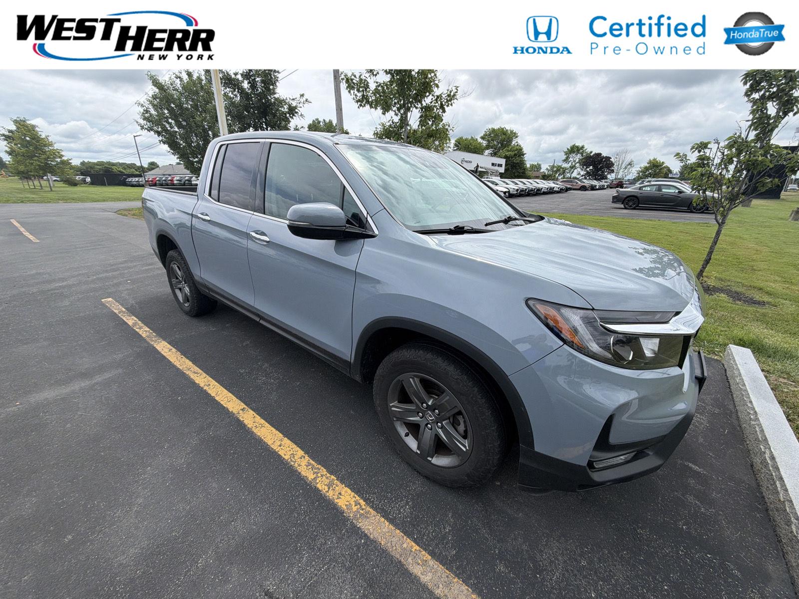 Sonic Gray Pearl 2023 Honda Ridgeline Pickup Truck All-Wheel Drive Automatic