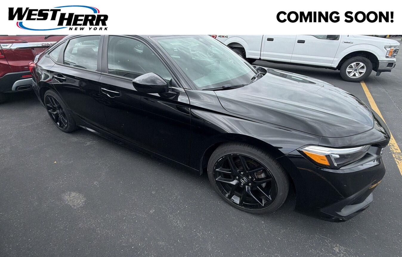 Crystal Black Pearl 2023 Honda Civic Sedan Front-Wheel Drive Continuously Variable Transmission
