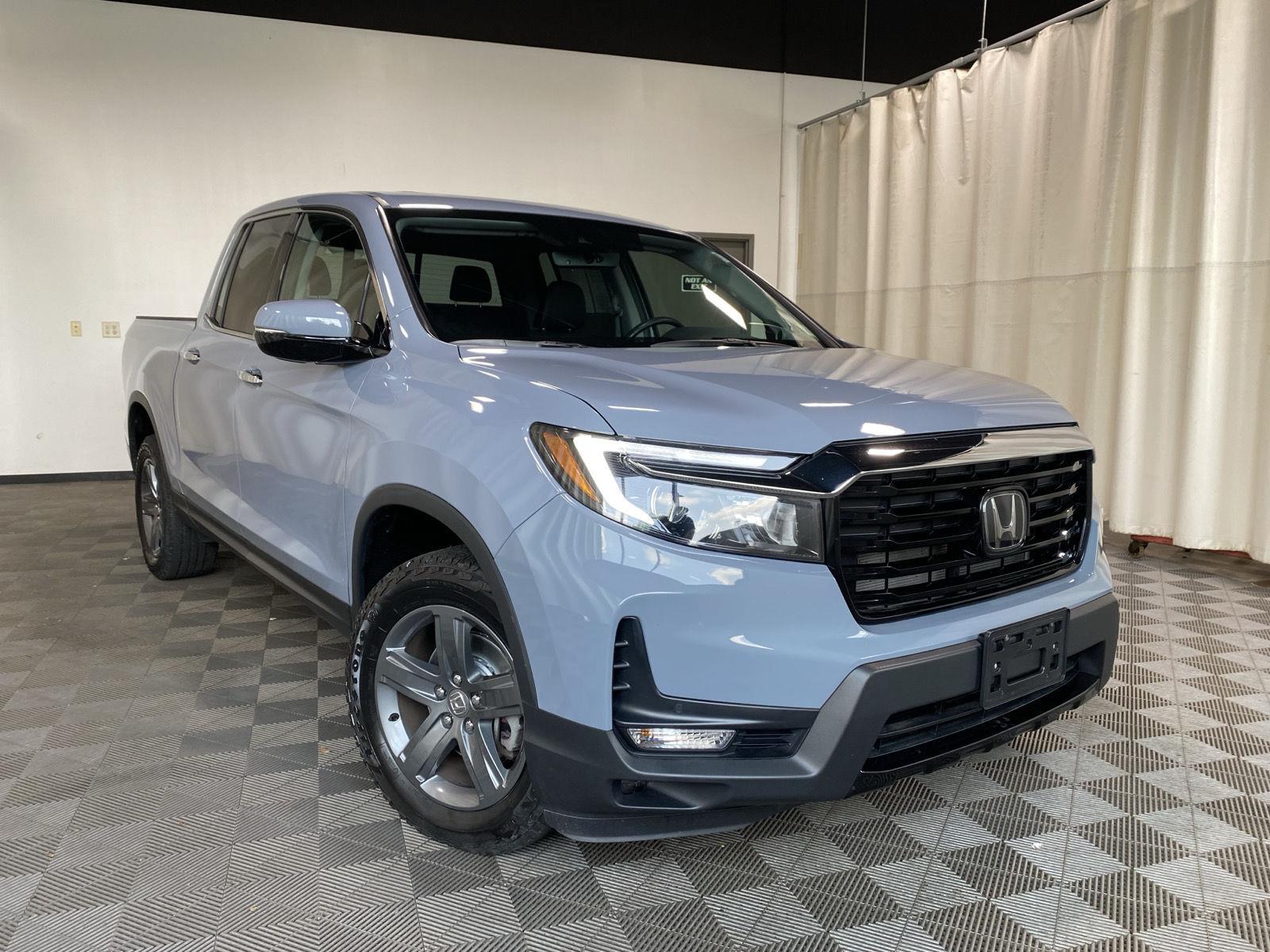 Sonic Gray Pearl 2023 Honda Ridgeline Pickup Truck All-Wheel Drive Automatic