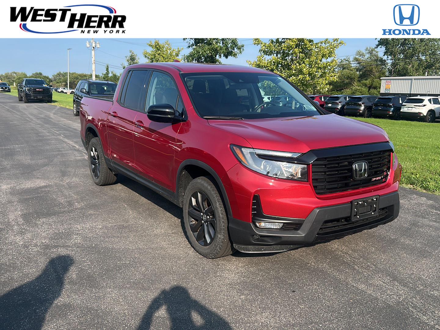 Radiant Red Metallic II 2023 Honda Ridgeline Pickup Truck All-Wheel Drive Automatic