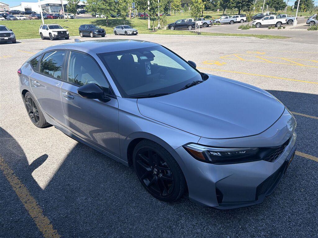 Solar Silver Metallic 2026 Honda Civic Hatchback Hatchback Front-Wheel Drive Continuously Variable Transmission