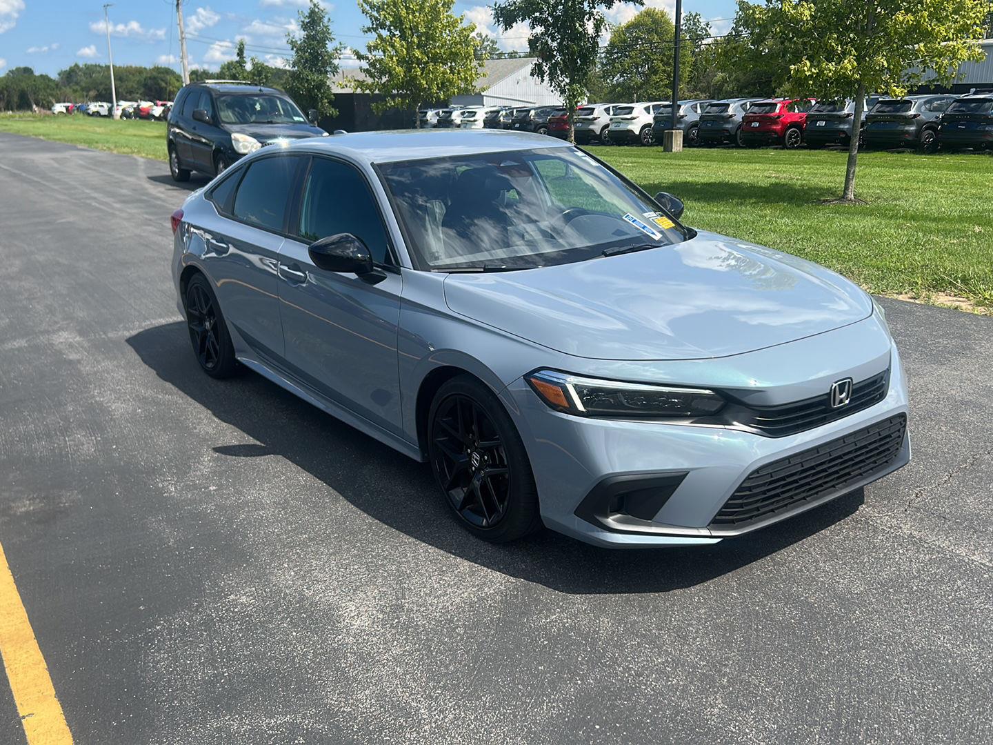 Sonic Gray Pearl 2024 Honda Civic Sedan Front-Wheel Drive Continuously Variable Transmission