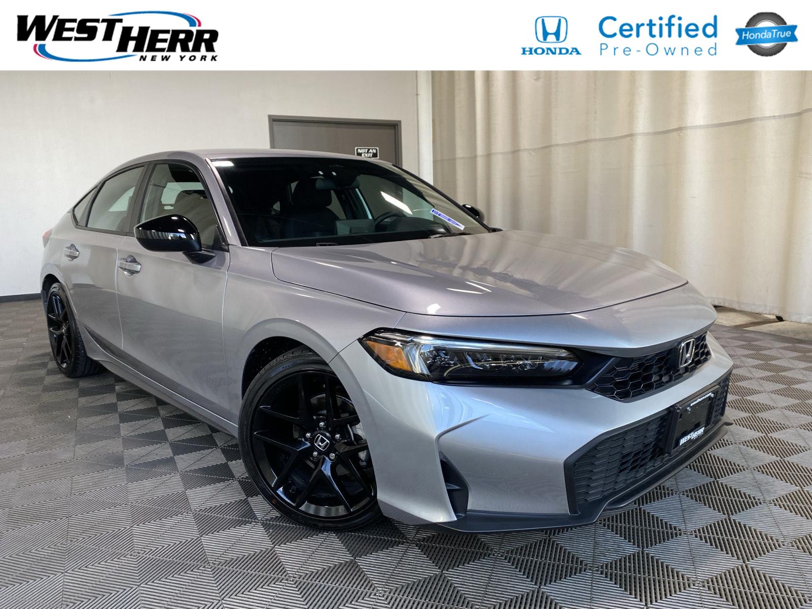 Solar Silver Metallic 2026 Honda Civic Hatchback Hatchback Front-Wheel Drive Continuously Variable Transmission