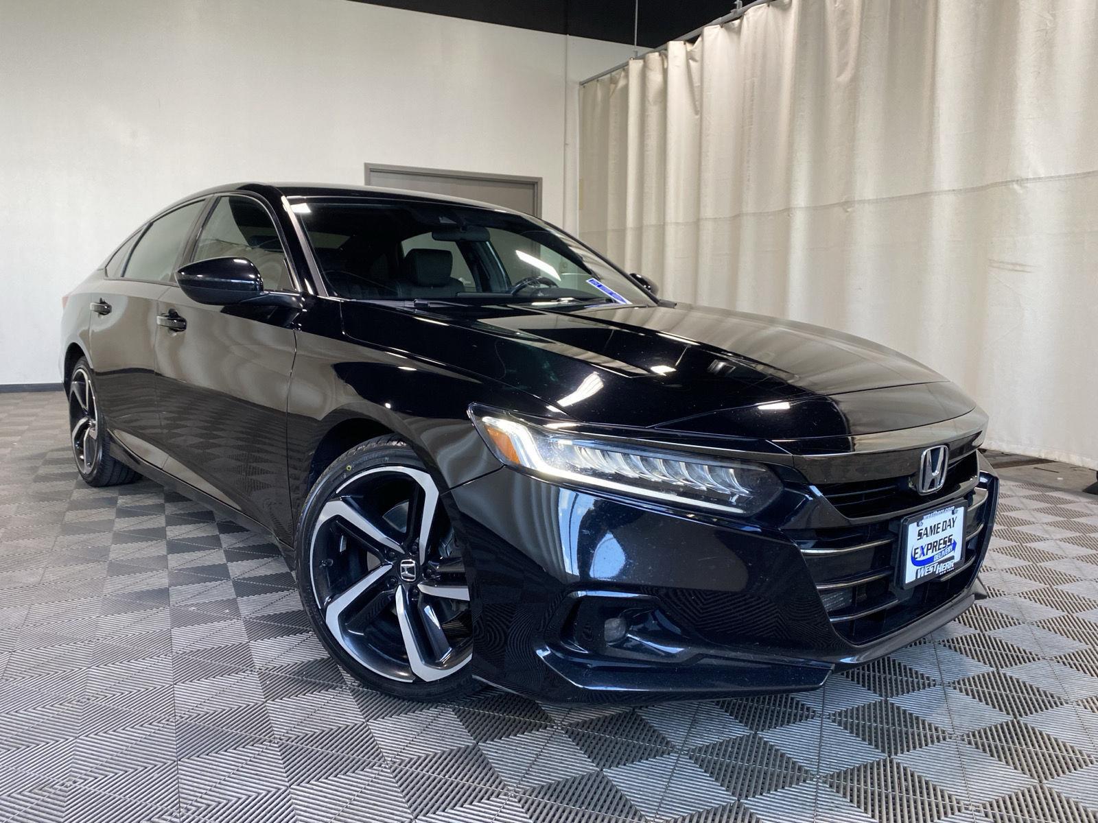 Crystal Black Pearl 2022 Honda Accord Sedan Front-Wheel Drive Continuously Variable Transmission