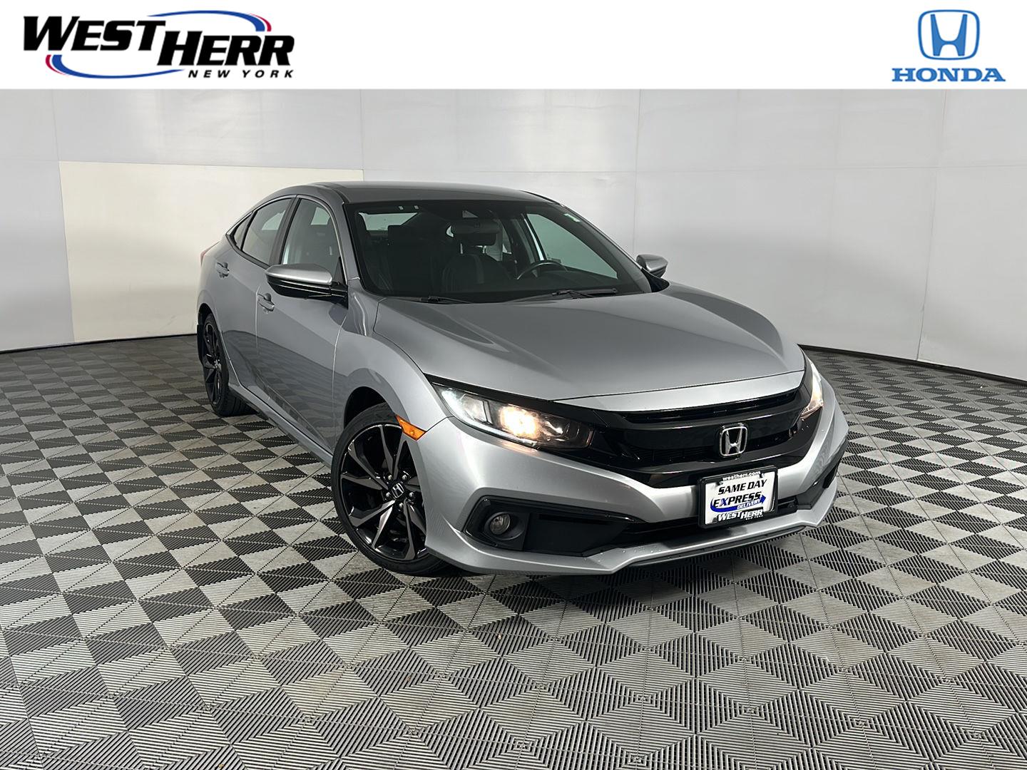 Lunar Silver Metallic 2019 Honda Civic Sedan Front-Wheel Drive Manual