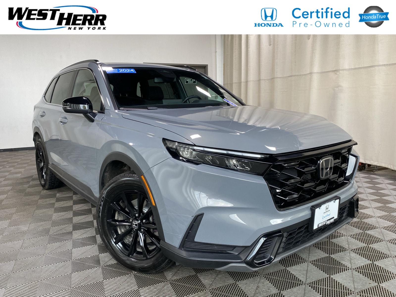 Urban Gray Pearl 2024 Honda CR-V Hybrid SUV / Crossover All-Wheel Drive Continuously Variable Transmission