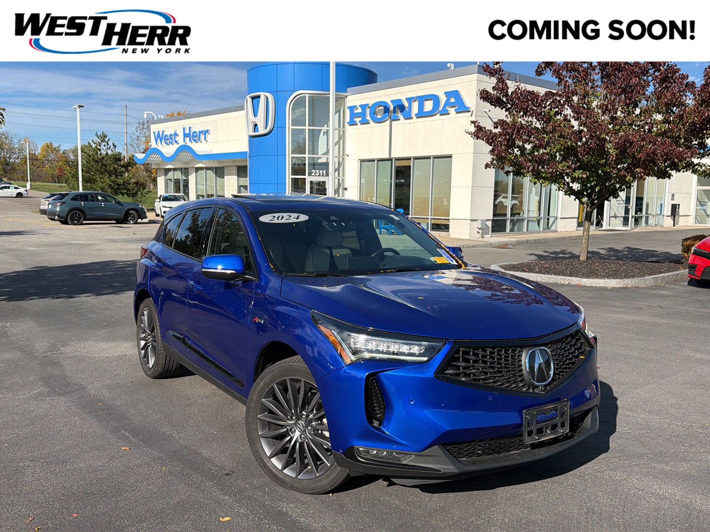 Apex Blue Pearl 2024 Acura RDX SUV / Crossover All-Wheel Drive Automatic