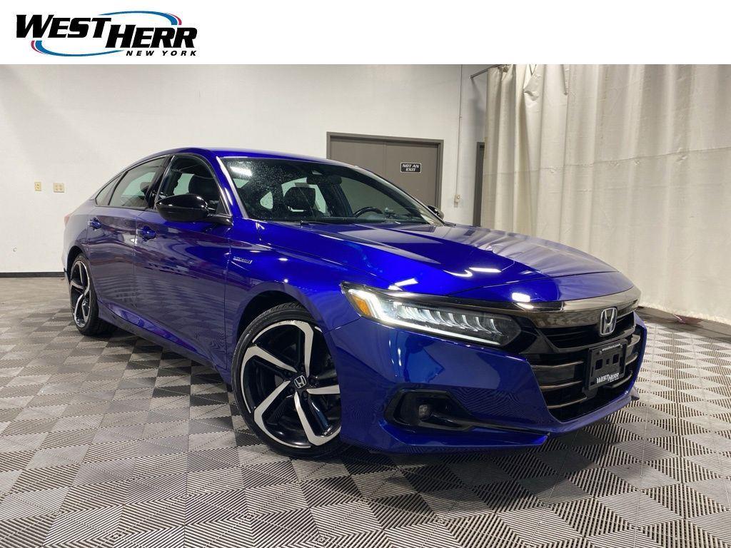 Still Night Pearl 2022 Honda Accord Hybrid Sport FWD Sedan Front-Wheel Drive Continuously Variable Transmission