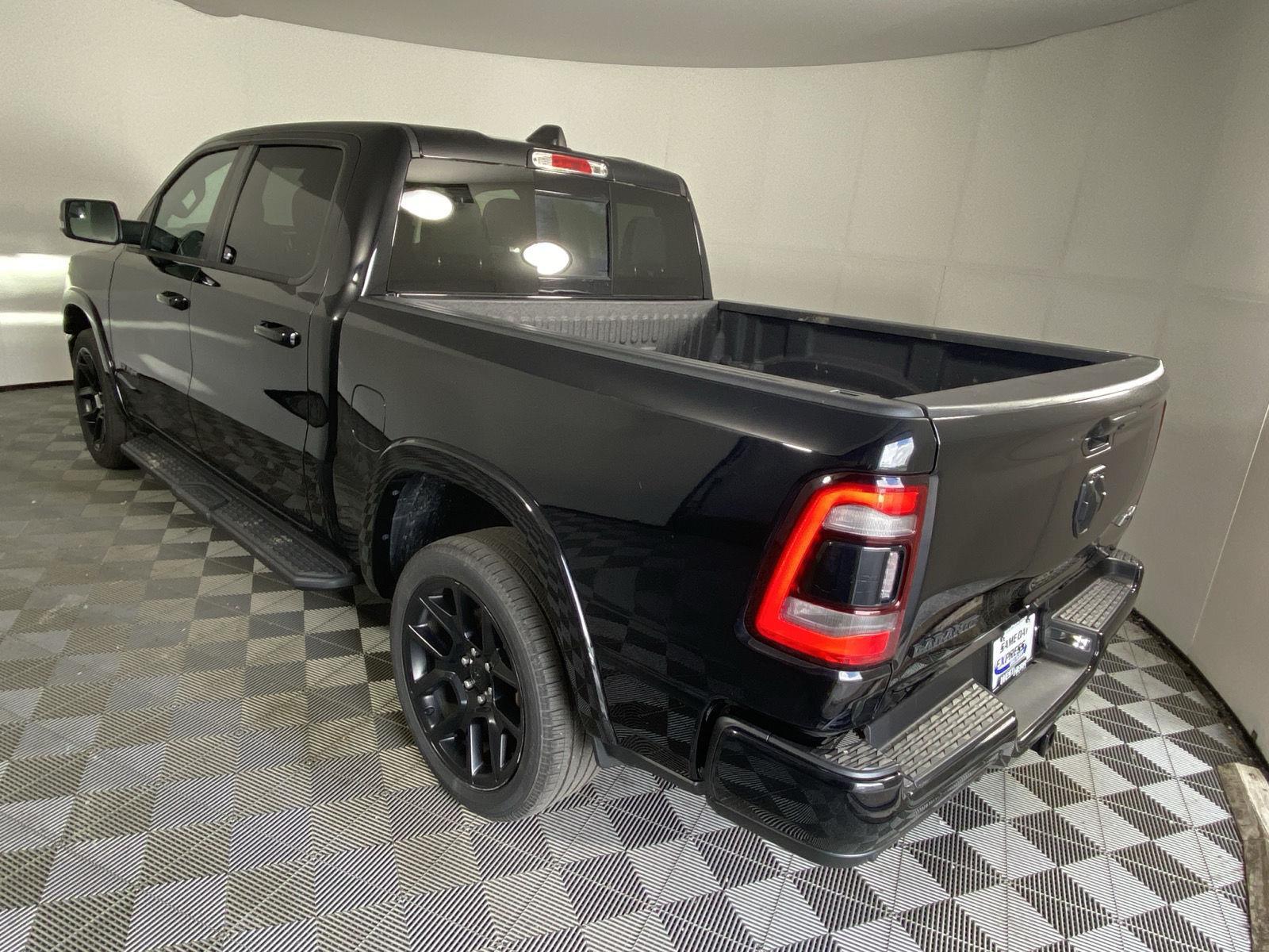 Used 2021 Diamond Black Crystal Pearlcoat Ram Laramie image 5