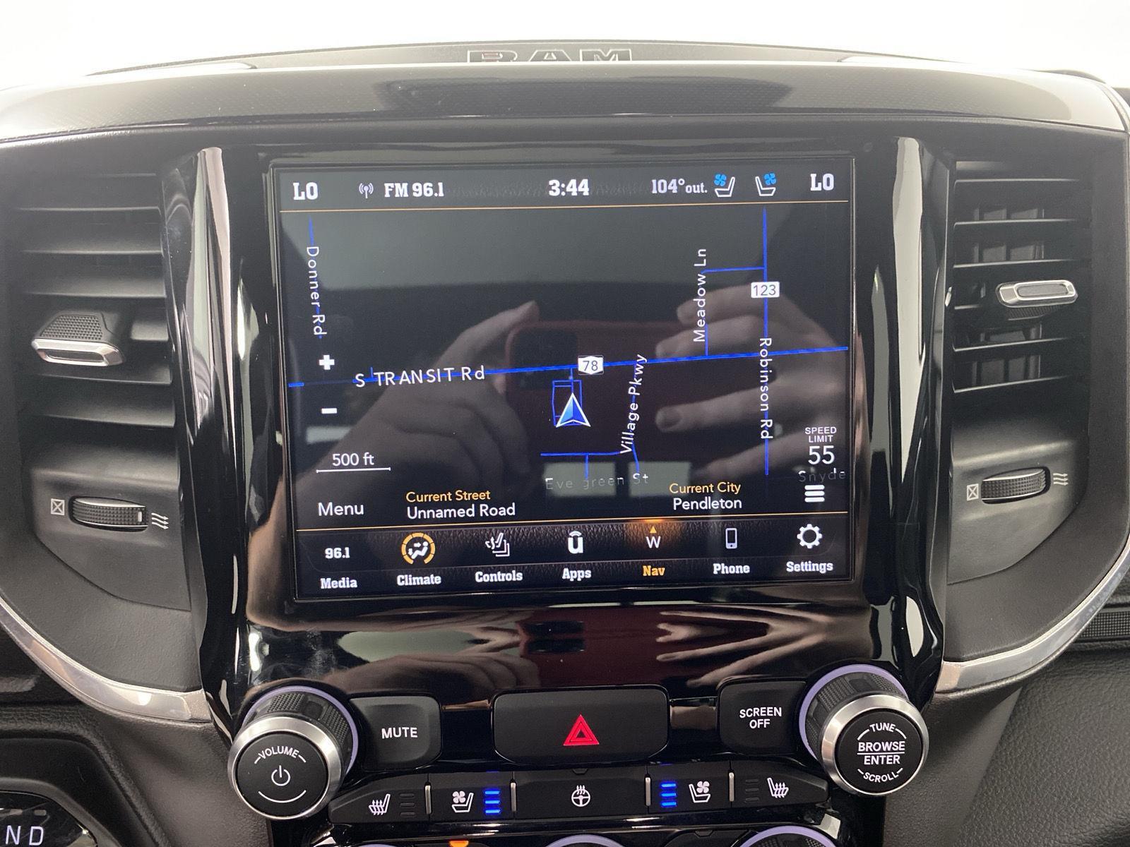 Used 2021 Diamond Black Crystal Pearlcoat Ram Laramie image 19