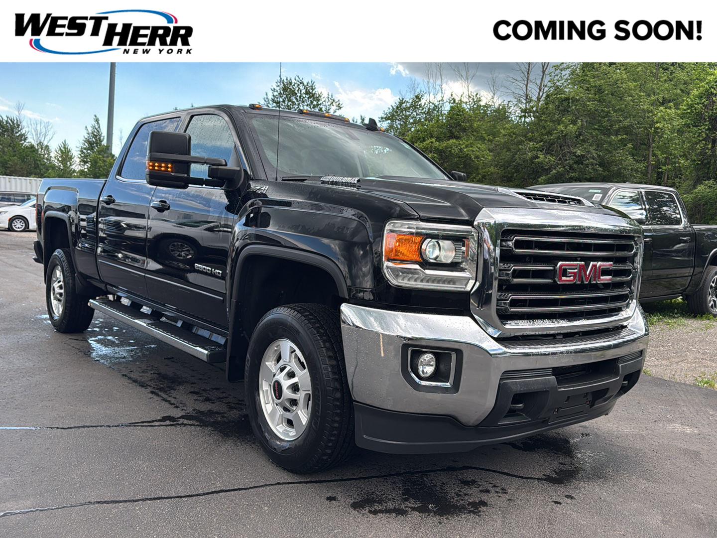 Onyx Black 2019 GMC Sierra 2500HD SLE Crew Cab 4WD Pickup Truck Four-Wheel Drive 6-Speed Automatic