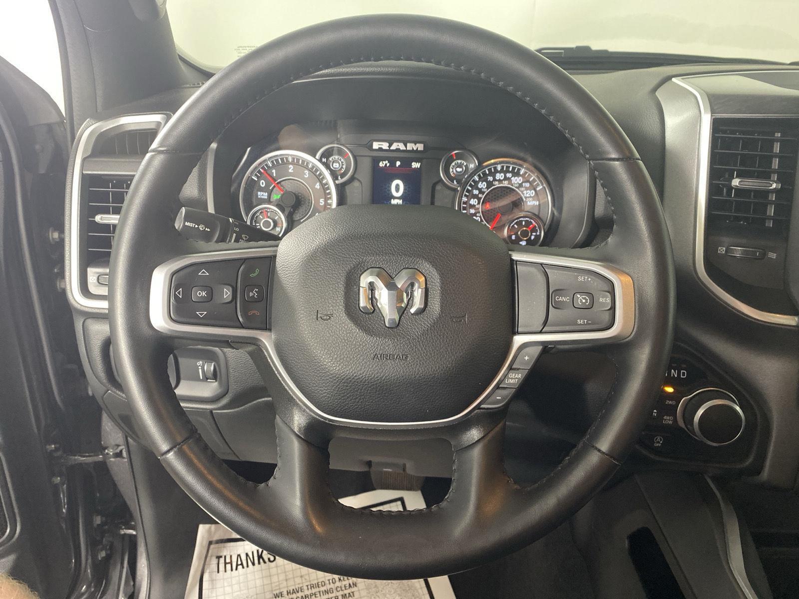 Used 2023 Granite Crystal Metallic Clearcoat Ram Big Horn image 19