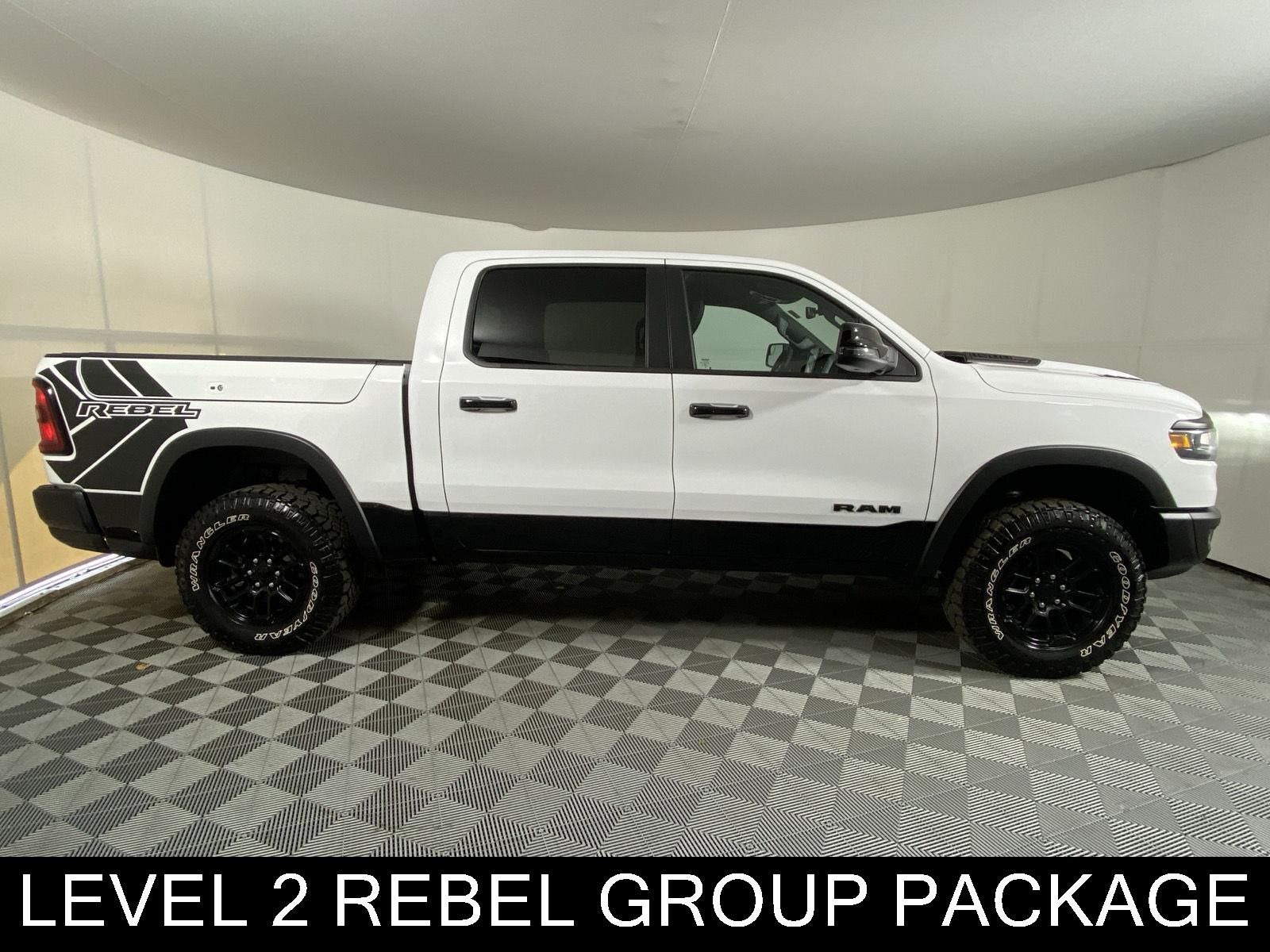 Used 2025 Bright White Clearcoat Ram Rebel image 3