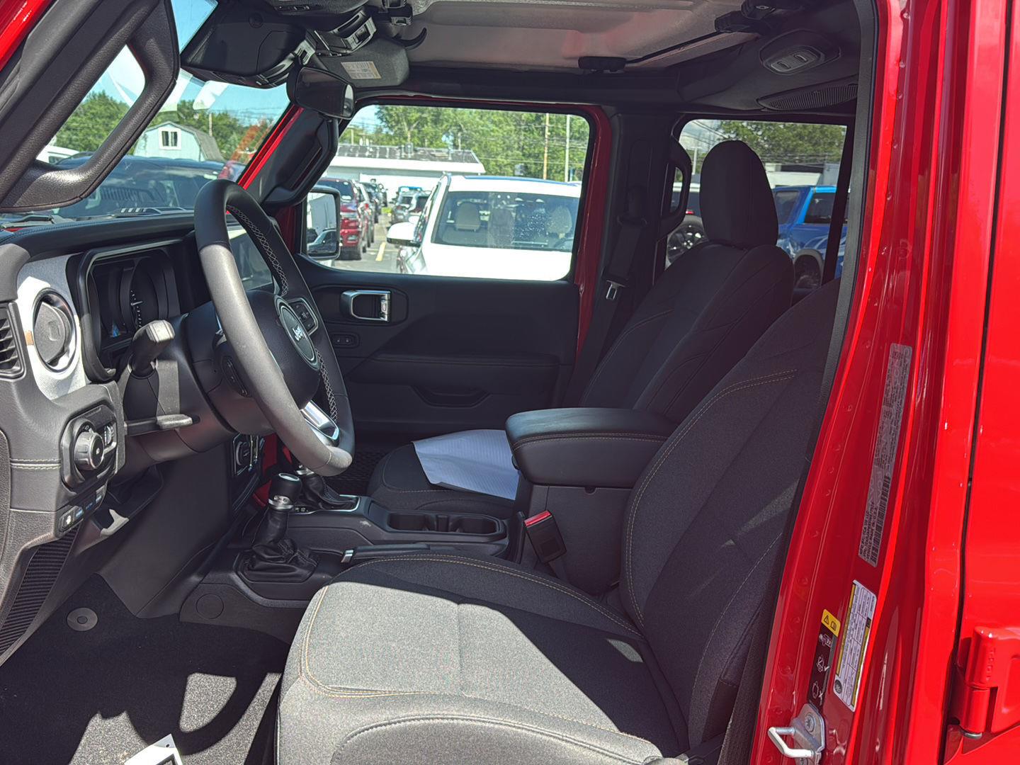 Used 2025 Firecracker Red Clearcoat Jeep Sahara image 3