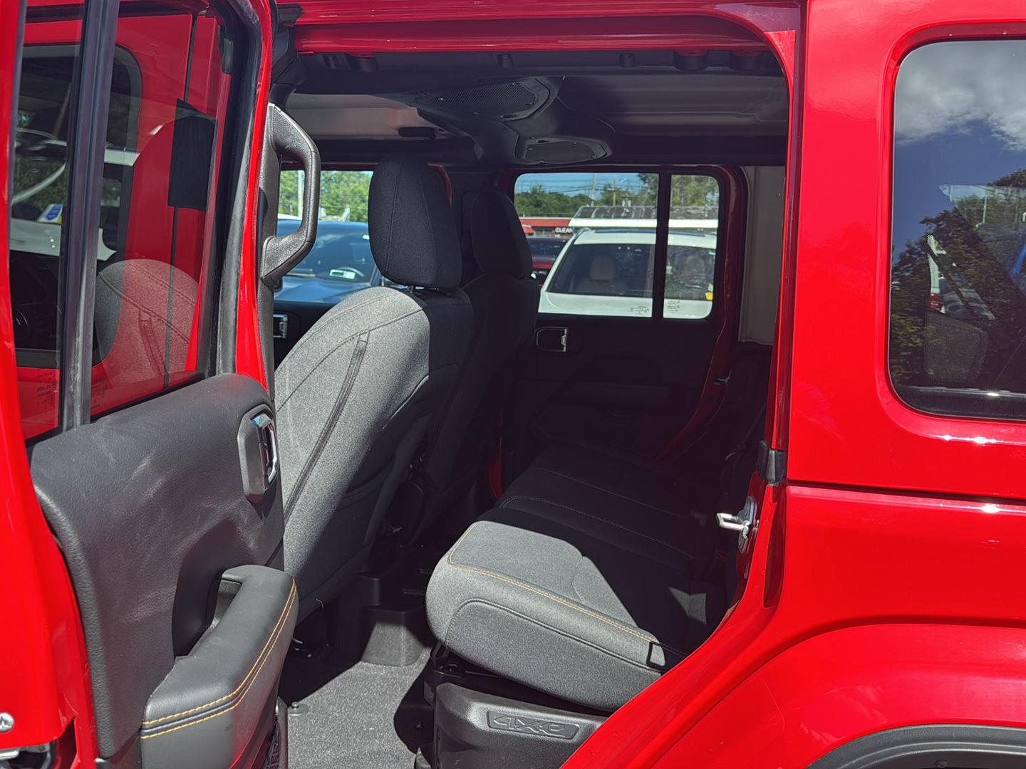 Used 2025 Firecracker Red Clearcoat Jeep Sahara image 4