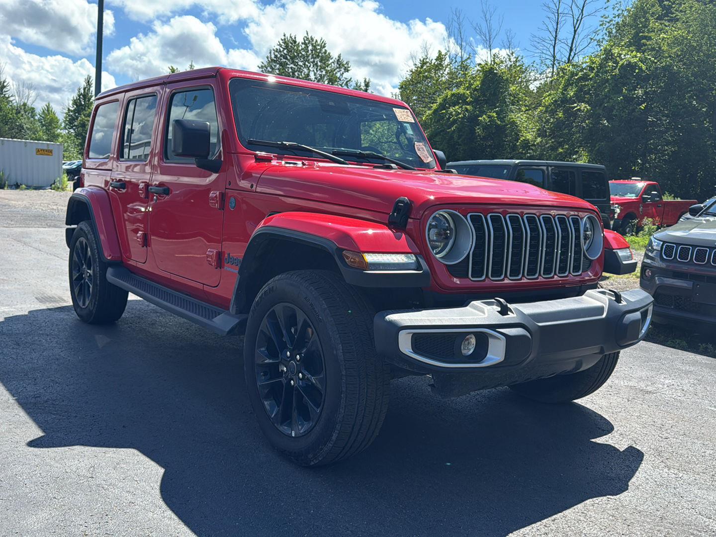 Used 2025 Firecracker Red Clearcoat Jeep Sahara image 2