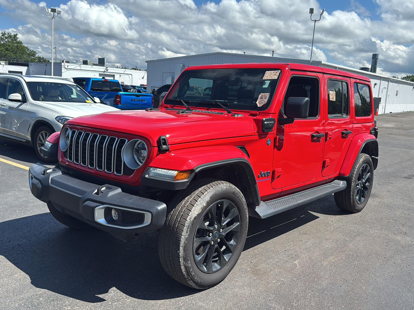 Used 2025 Firecracker Red Clearcoat Jeep Sahara image 7