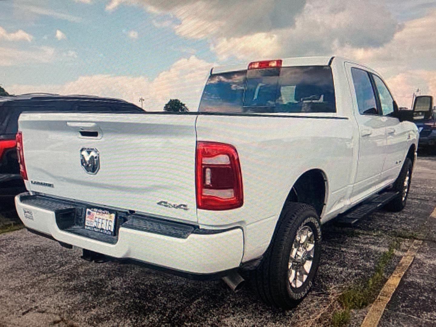 Used 2024 Bright White Clearcoat Ram Laramie image 2