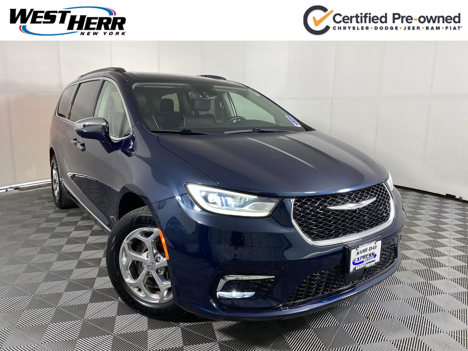 Fathom Blue Pearlcoat 2022 Chrysler Pacifica Minivan All-Wheel Drive 9-Speed Automatic