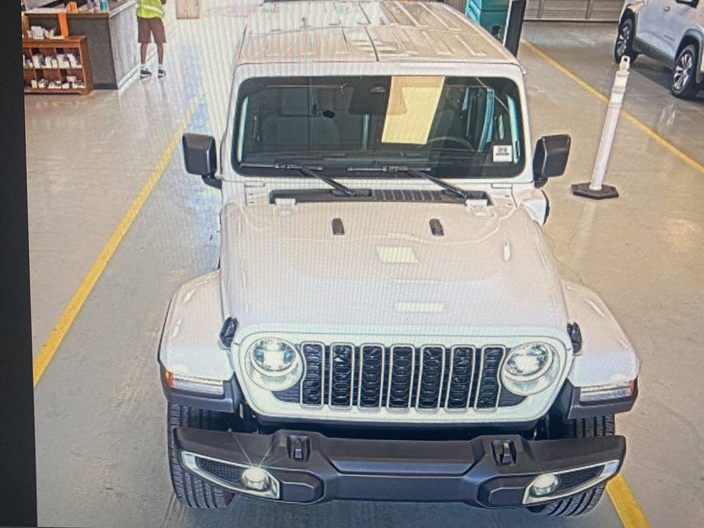 Used 2025 Bright White Clearcoat Jeep Sahara image 3