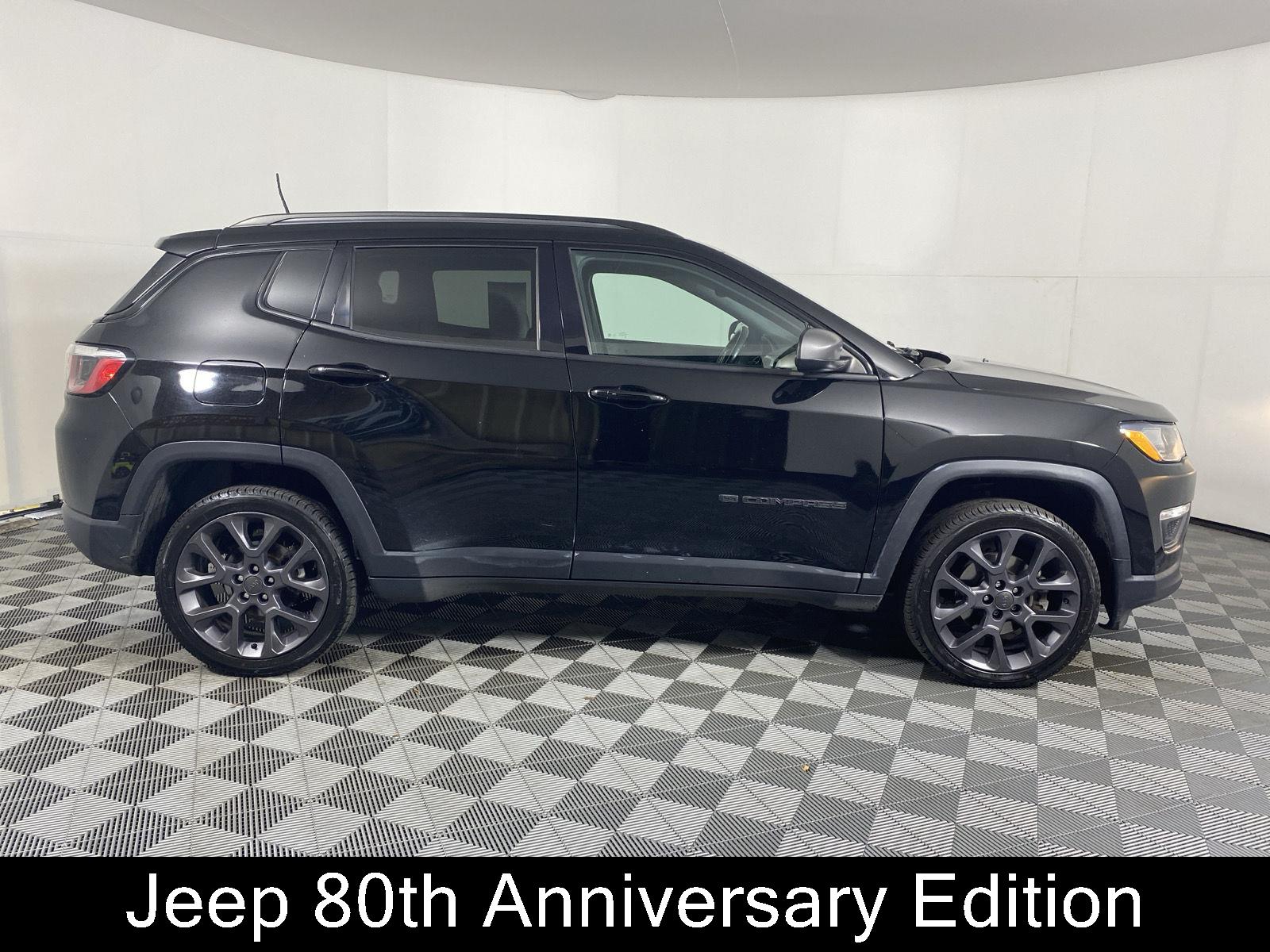 Used 2021 Diamond Black Crystal Pearlcoat Jeep 80th Anniversary image 13