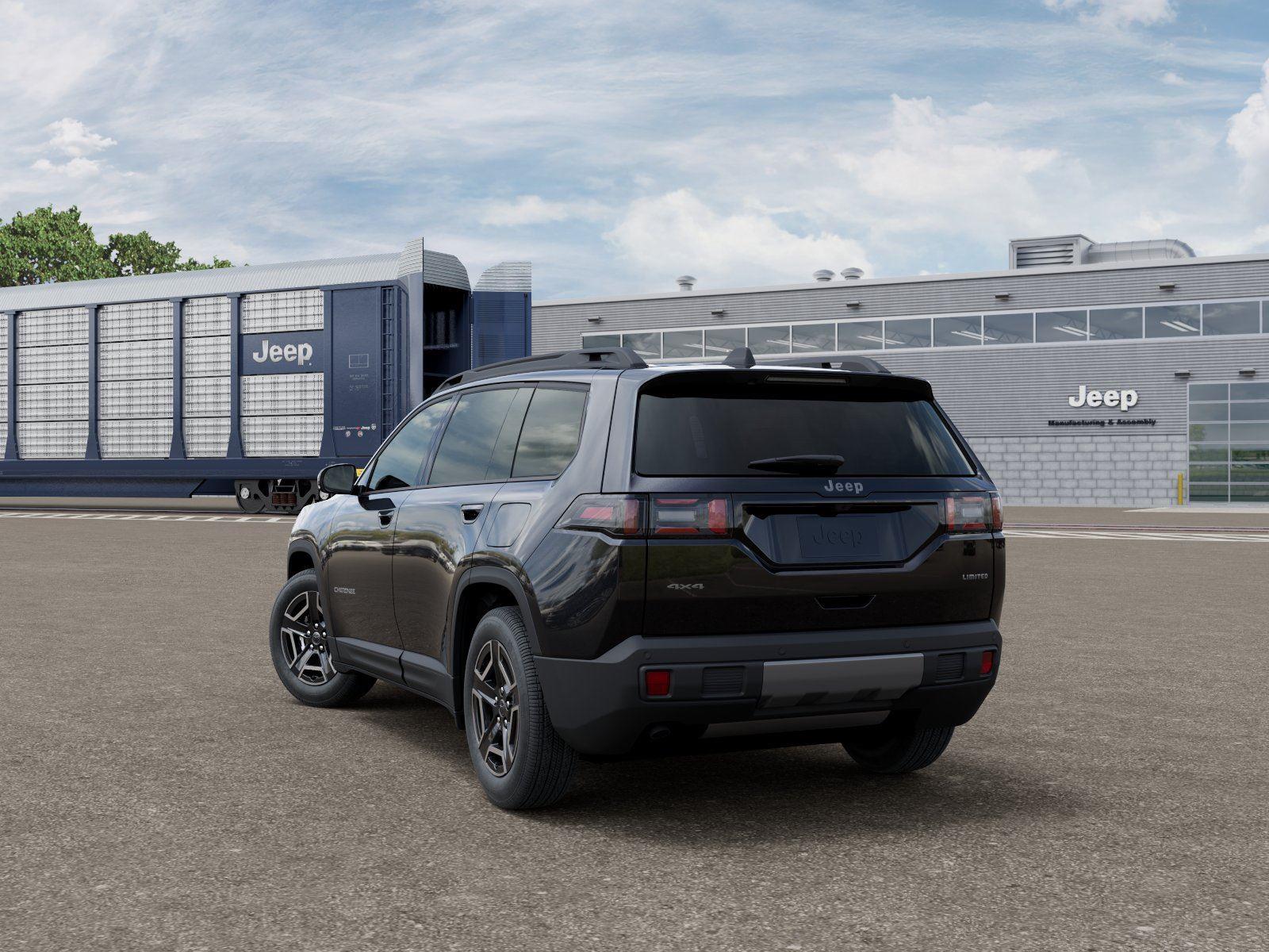 New 2026 Diamond Black Crystal Pearl-Coat Exterior Paint Jeep Limited image 3