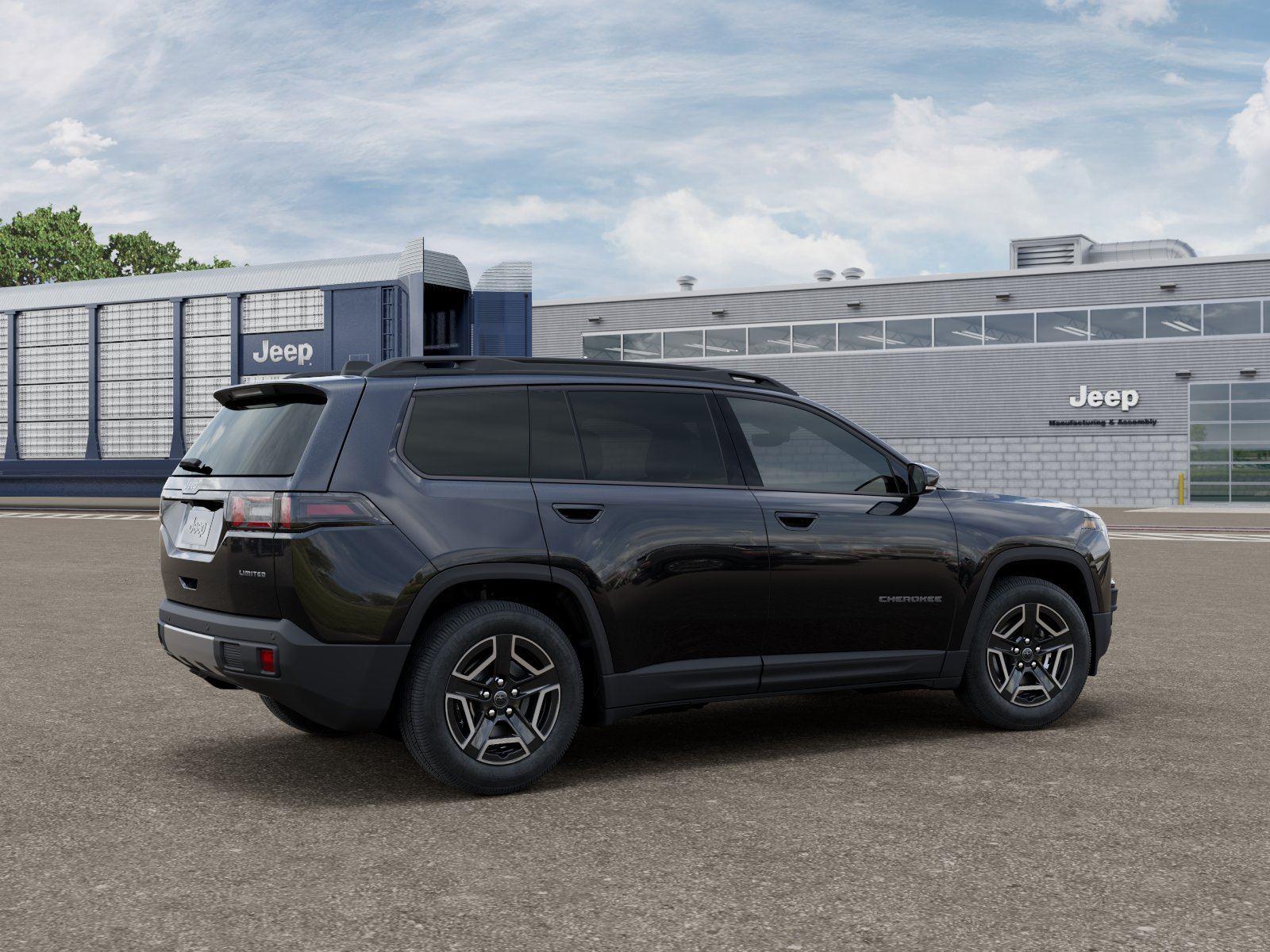 New 2026 Diamond Black Crystal Pearl-Coat Exterior Paint Jeep Limited image 4