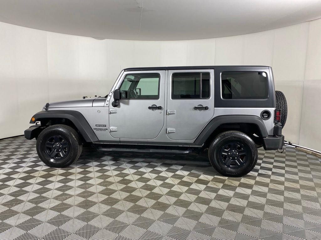 Used 2016 Billet Silver Metallic Clearco Jeep Unlimited Sport image 7