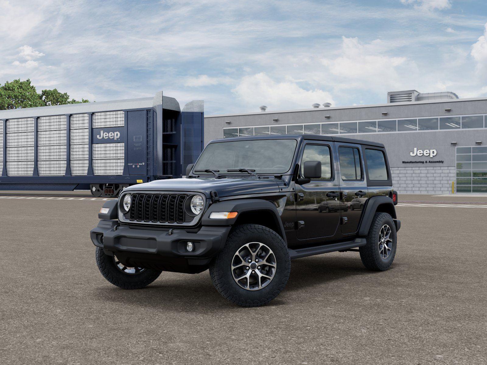 Black Clearcoat 2026 Jeep Wrangler SUV / Crossover Four-Wheel Drive 8-Speed Automatic