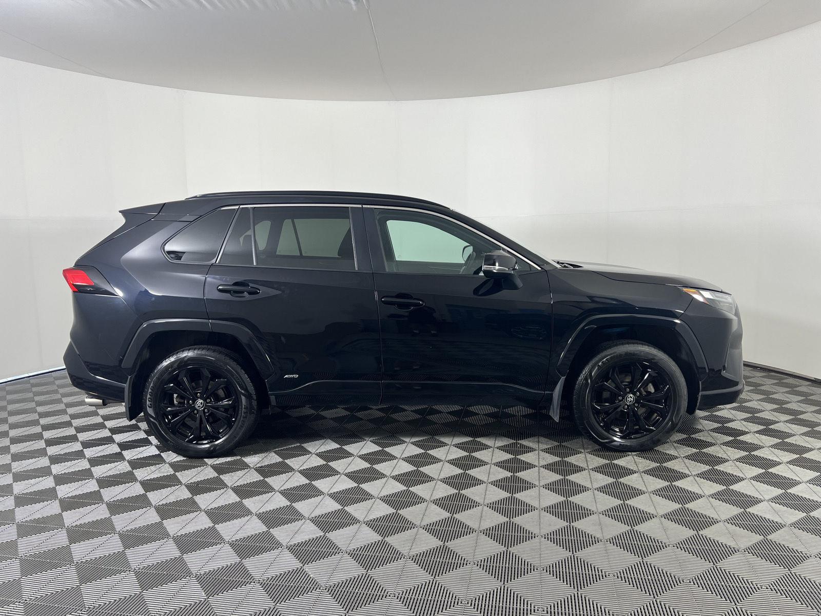 Used 2022 Midnight Black Metallic Toyota Hybrid SE image 2