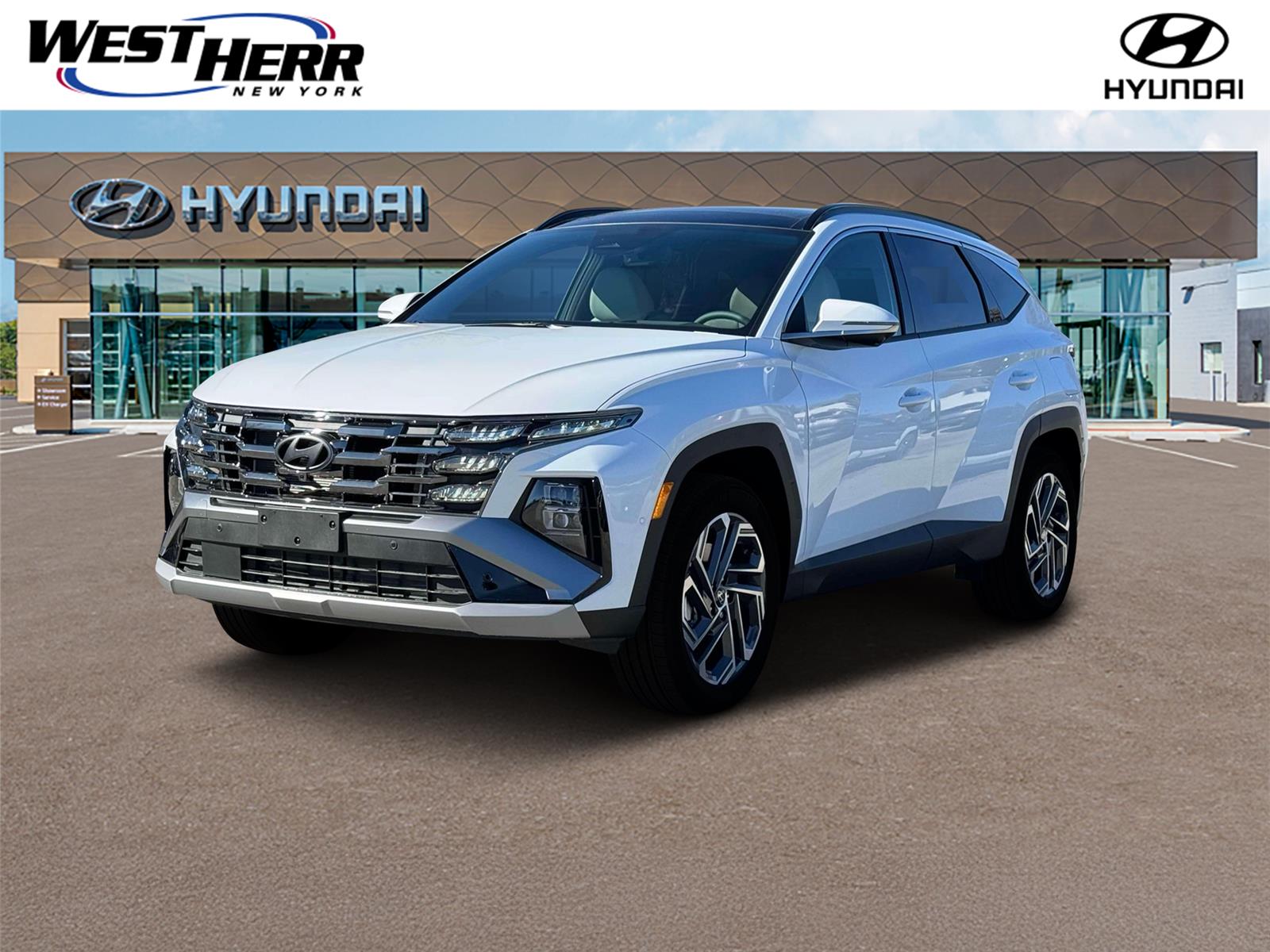 Creamy White Pearl 2026 Hyundai Tucson Hybrid Plug-In SUV / Crossover All-Wheel Drive Automatic