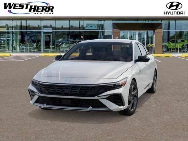 Serenity White 2026 Hyundai Elantra Sedan Front-Wheel Drive Continuously Variable Transmission