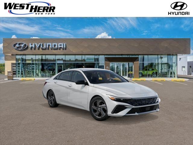 Serenity White 2026 Hyundai Elantra Sedan Front-Wheel Drive Continuously Variable Transmission