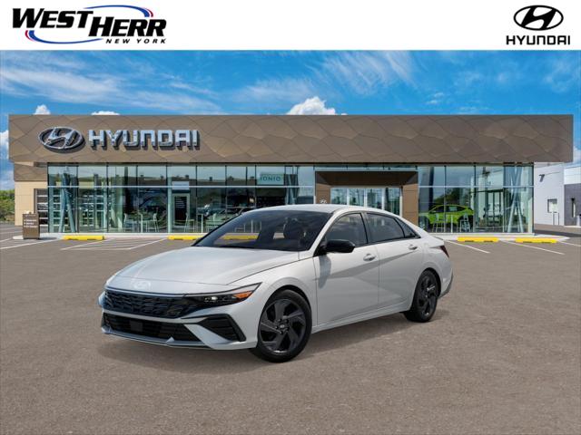 Serenity White 2026 Hyundai Elantra Sedan Front-Wheel Drive Continuously Variable Transmission
