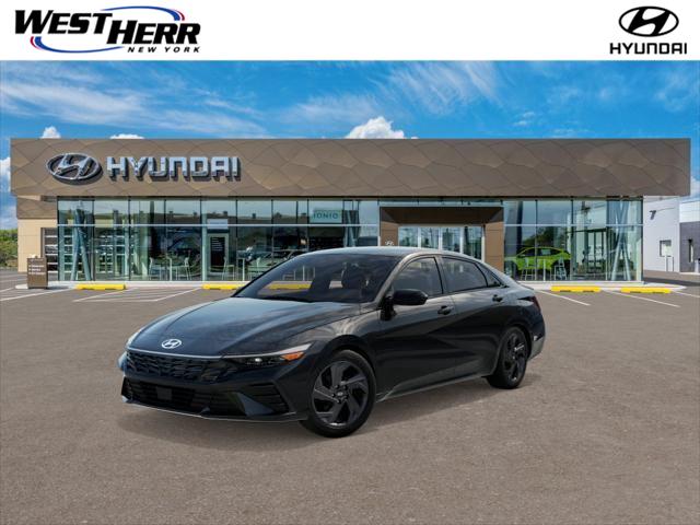 Abyss Black 2026 Hyundai Elantra Sedan Front-Wheel Drive Continuously Variable Transmission