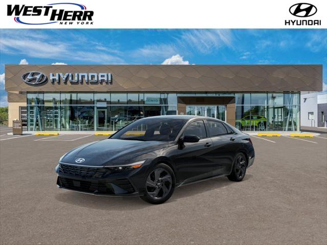 Abyss Black 2026 Hyundai Elantra Sedan Front-Wheel Drive Continuously Variable Transmission