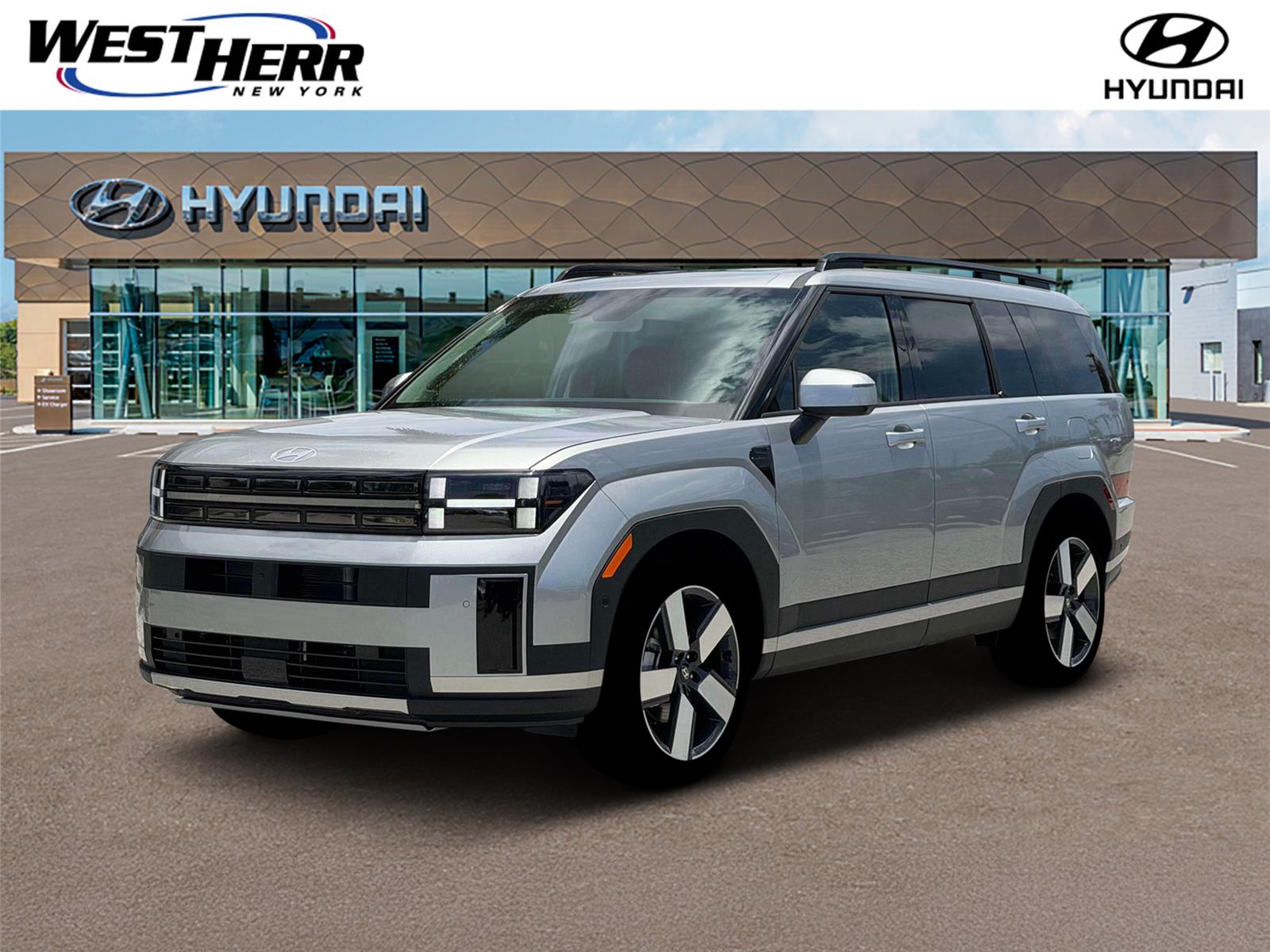 Shimmering Silver Pearl 2026 Hyundai Santa Fe SUV / Crossover All-Wheel Drive 8-Speed Automatic