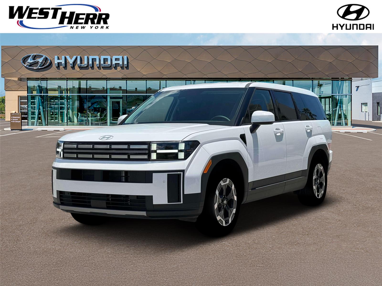 Serenity White 2026 Hyundai Santa Fe SUV / Crossover All-Wheel Drive Automatic