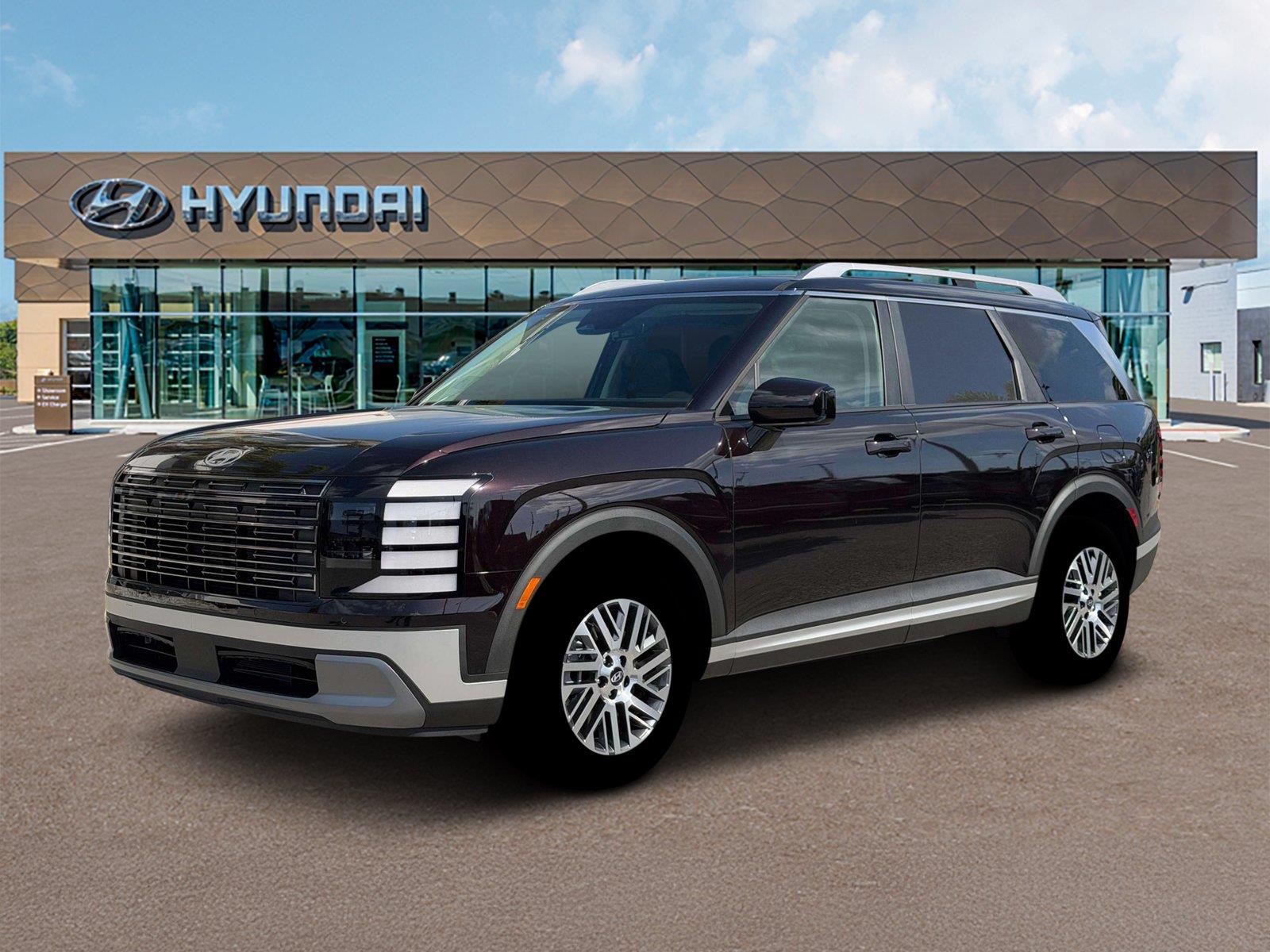 New 2026 Galaxy Maroon Pearl Hyundai SEL 7P image 2