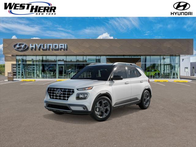 Lunar White w/Black Roof 2026 Hyundai Venue SUV / Crossover Front-Wheel Drive Continuously Variable Transmission