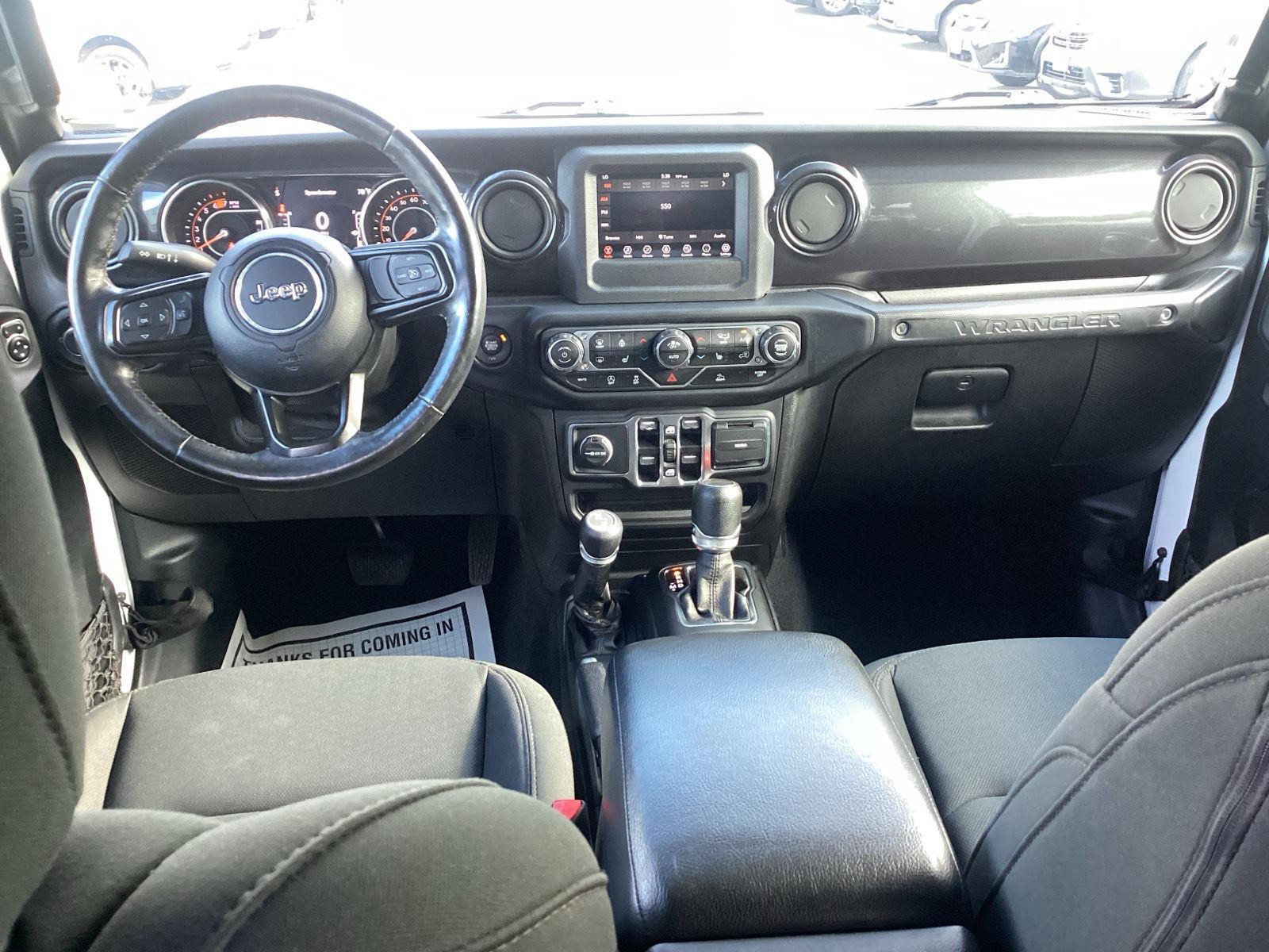 Used 2021 Bright White Clearcoat Jeep Unlimited Sport Altitude image 13