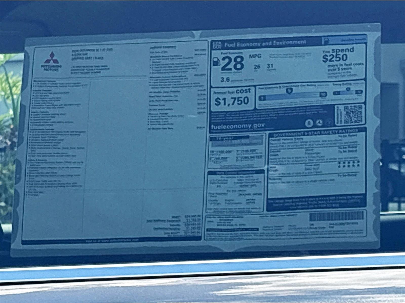 2026 Mitsubishi Outlander SE