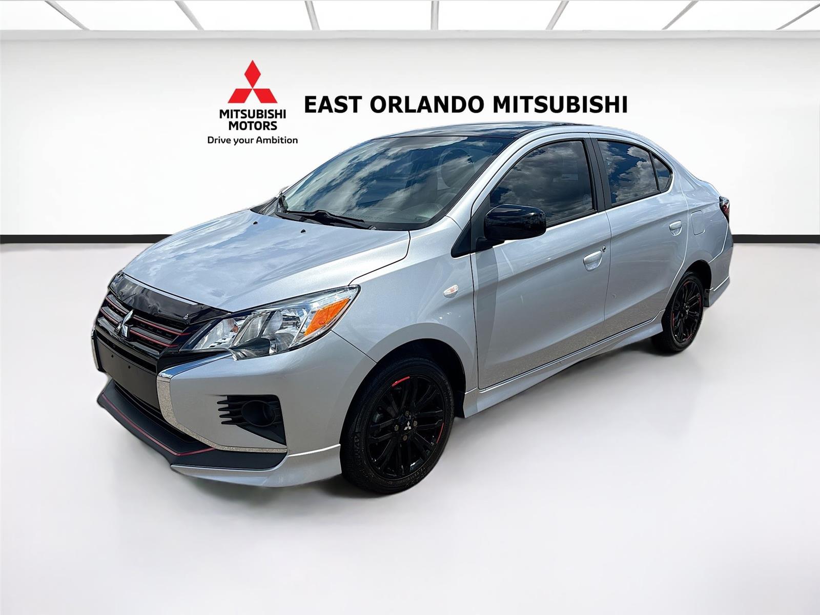 Starlight Silver Metallic w/Black Roof 2024 Mitsubishi Mirage G4 Black Edition FWD Sedan Front-Wheel Drive Continuously Variable Transmission
